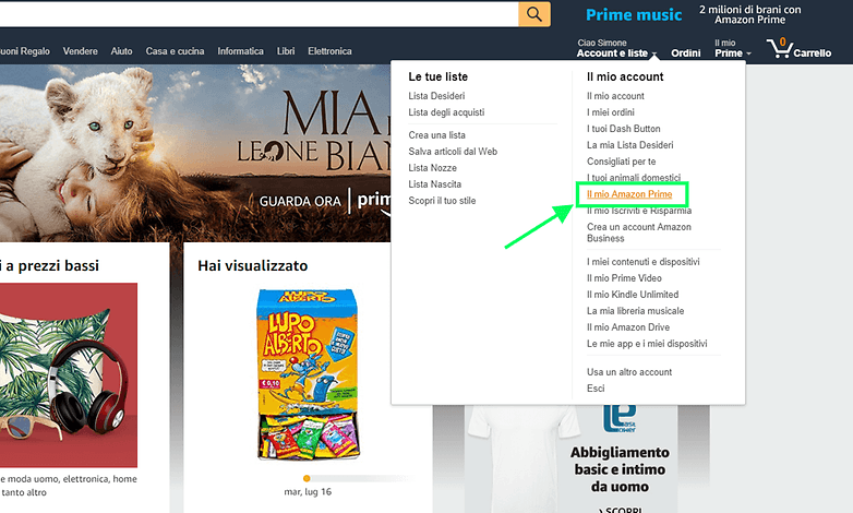 unsuscribe amazon prime tutorial 1