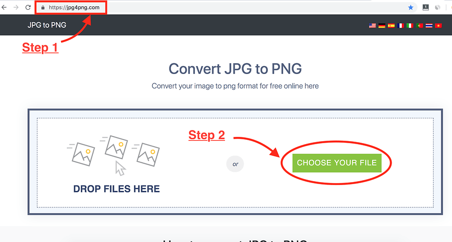 how to convert from png to jpg