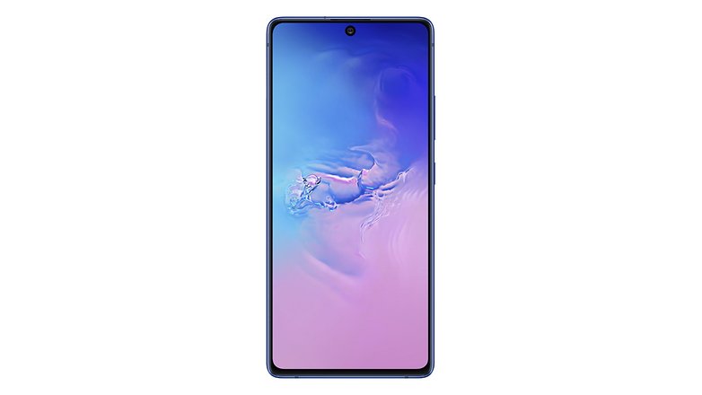 SM G770 GalaxyS10Lite Front PrismBlue