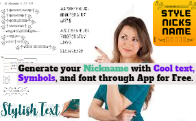 Latest Facebook Stylish Nicknames Generator Android Applications