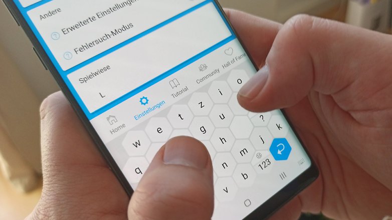 typewise tastatur zwei haende