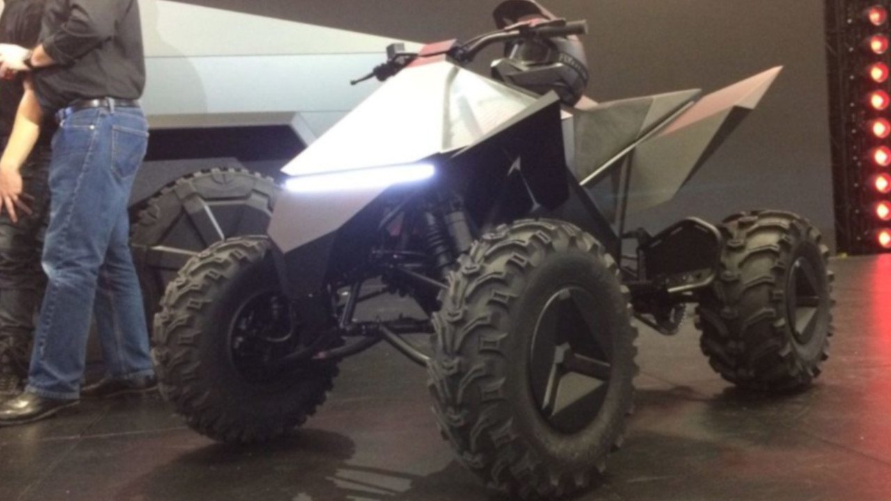 tesla cybertruck quad bike price