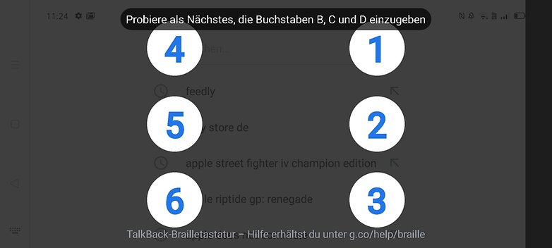 braille keyboard numbers