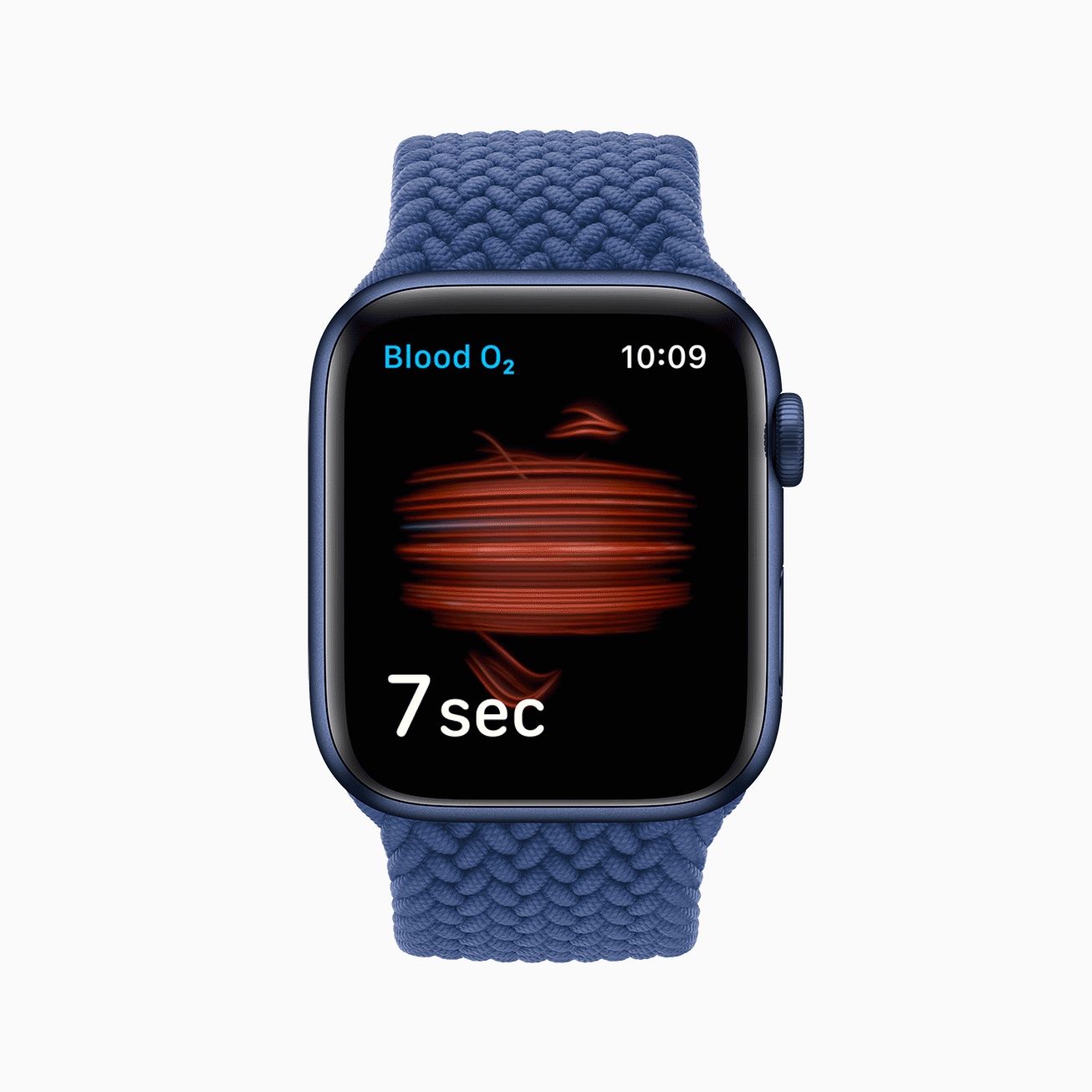 Apple watch series 6 Aluminum blue case blood oxygen animation 09152020