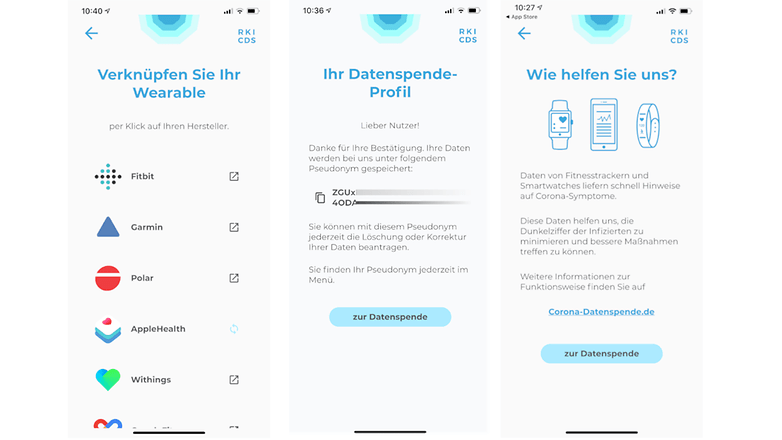 corona datenspende
