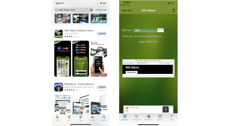 iPhone Wifialbum kostenlose App