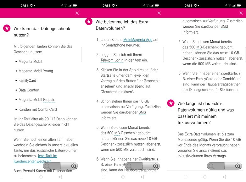 telekom 10 gb geschenk informationen