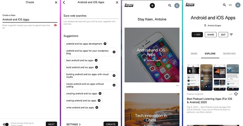 5 apps ios android semaine 26 keen