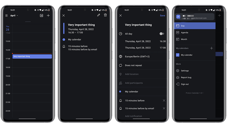 protonmail calendar ios