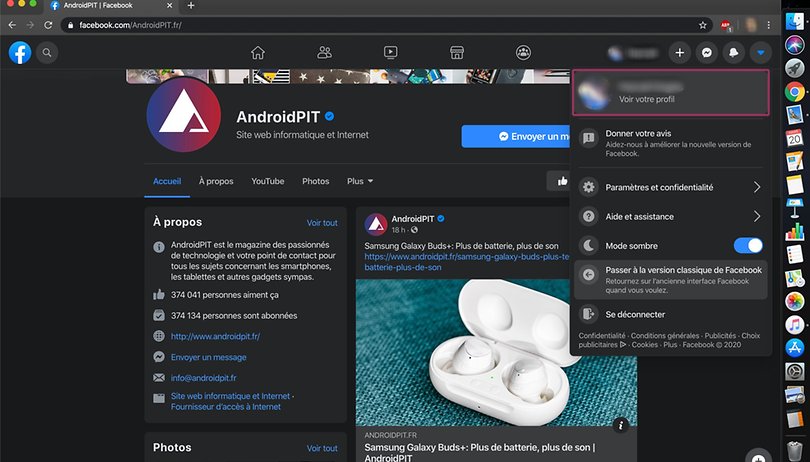 Facebook sort sa nouvelle interface desktop avec mode sombre pour certains utilisateurs