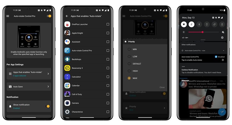 free app of the day auto rotate control pro