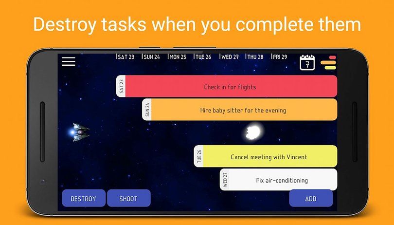 Jetzt kostenlos für Android: To-Do-Liste trifft Ballerspiel!