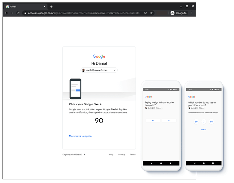 google validation 2 etapes