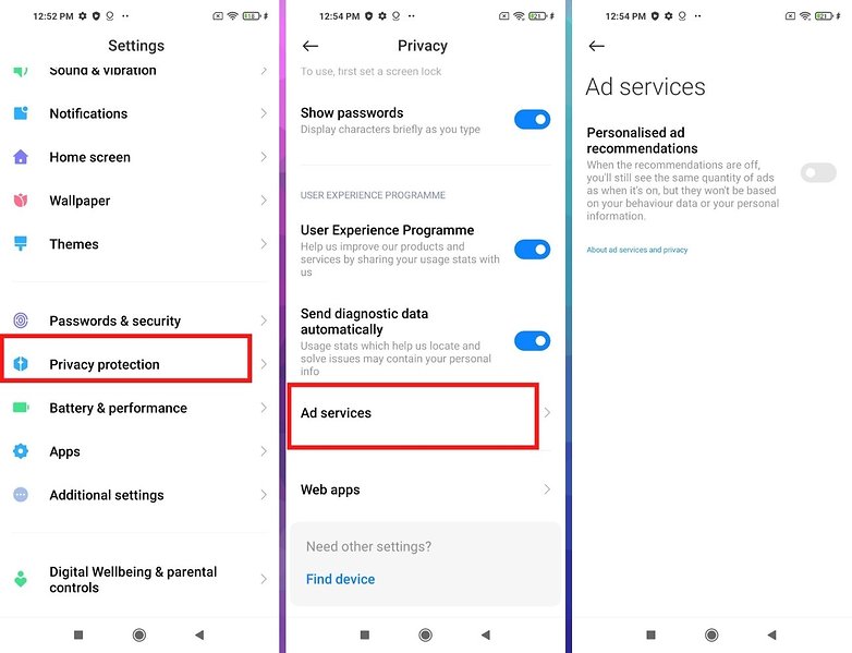 how to remove miui xiaomi ads services
