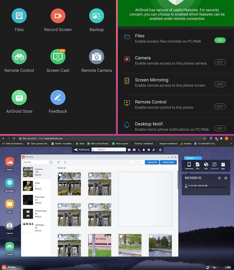 how to connect android smartphone pc airdroid