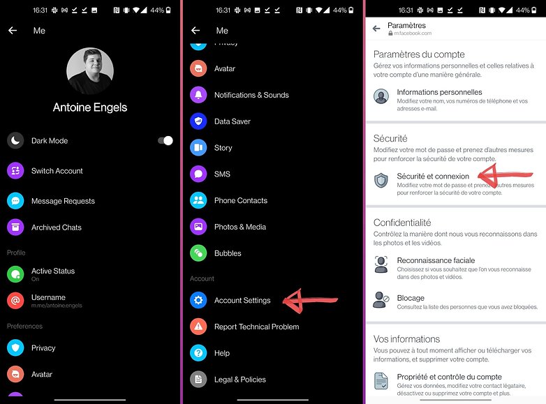 how to log off facebook messenger 4