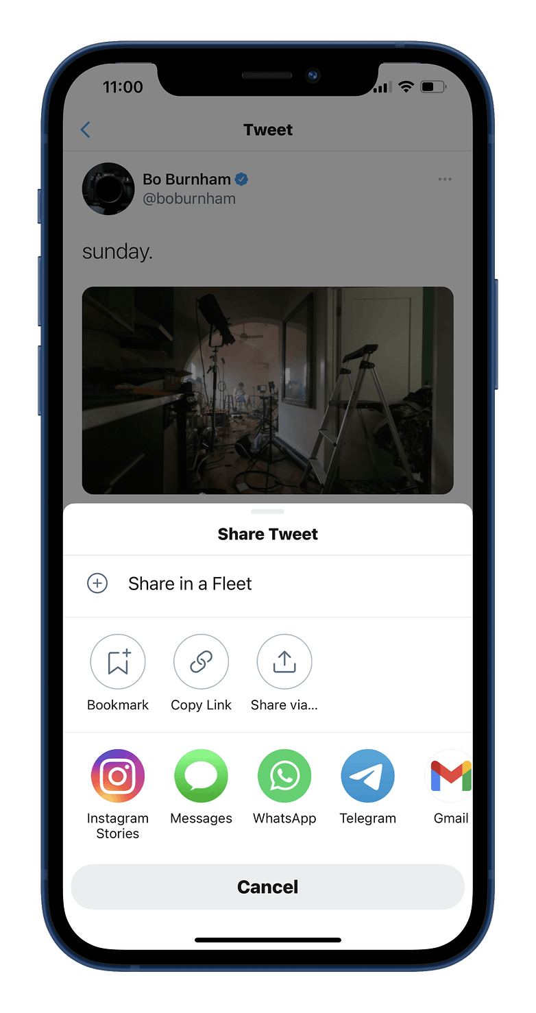 how to share tweet instagram stories 2