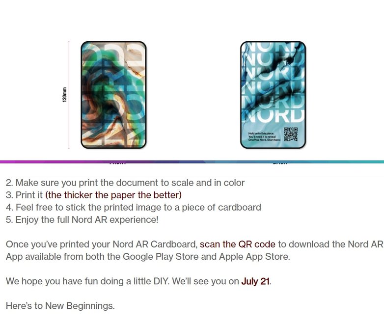 oneplus nord ar cardboard