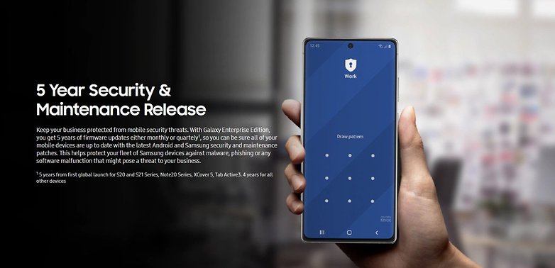 samsung enterprise edition 5 years update