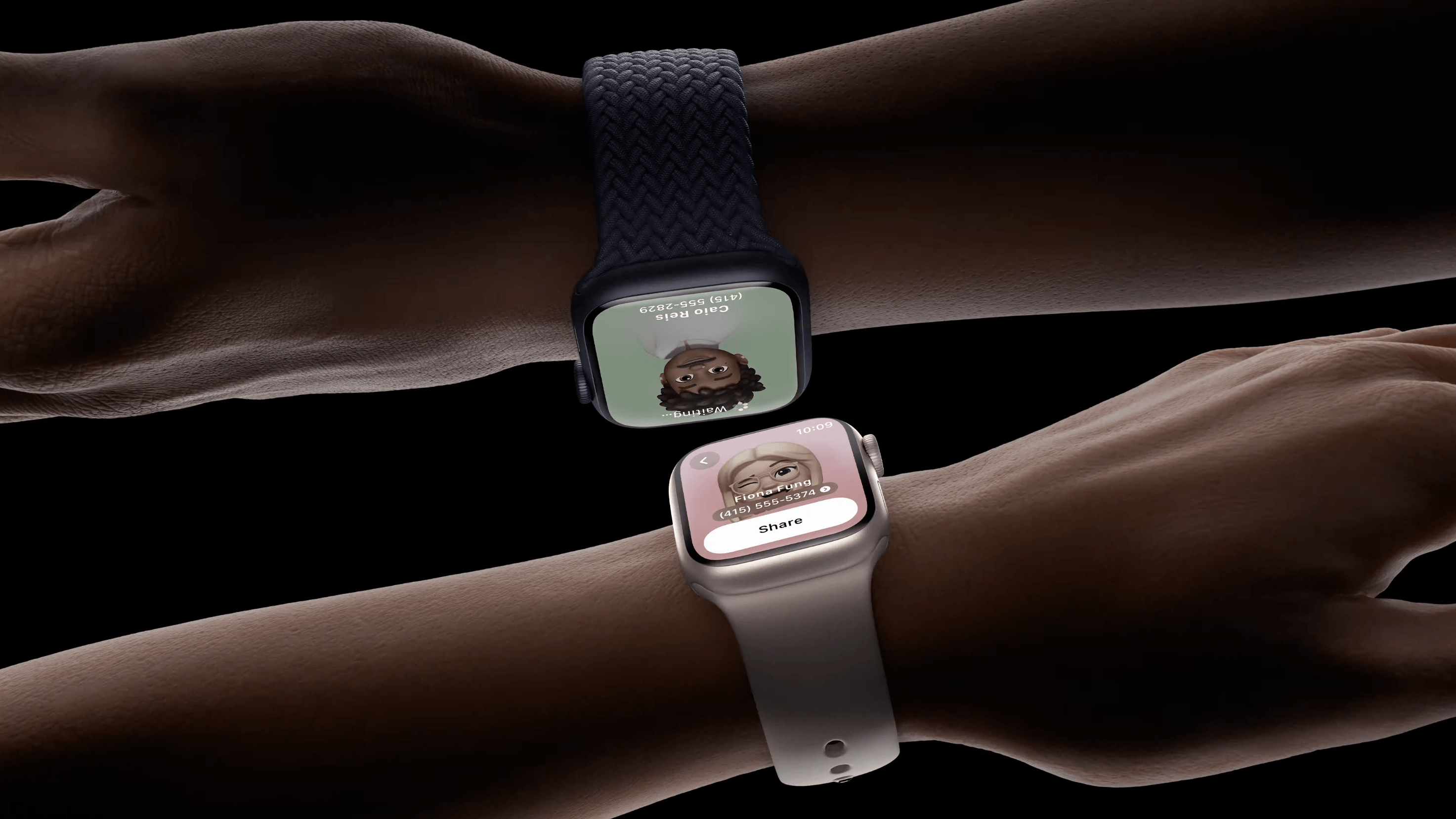 Apple Watch Series 8 GPS 45mm aluminium bleu de minuit bracelet sport bleu  de minuit pas cher