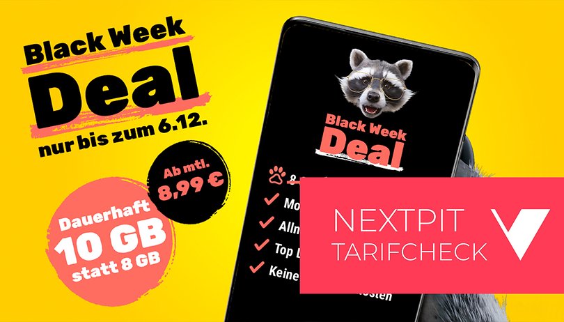 Black Week Deal: Handyvertrag mit 10 GB ab 8,99 € plus NextPit-Prämie