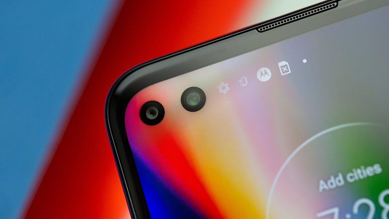 Cámara frontal NextPit Motorola Moto G 5G Plus