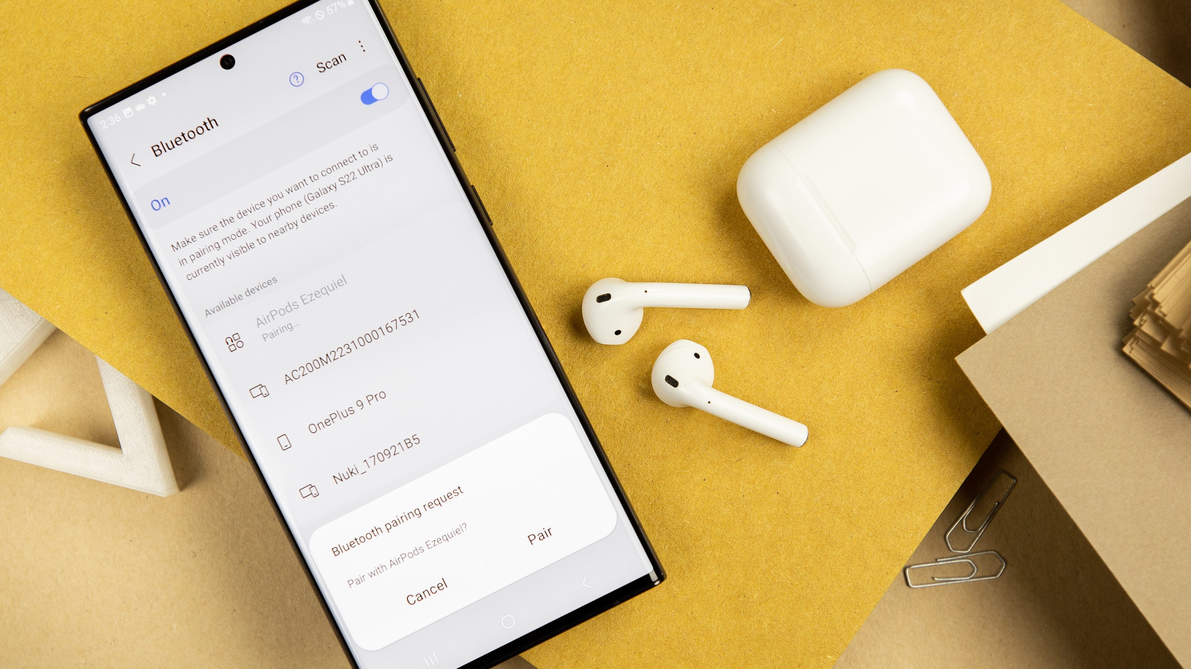 Airpods with discount a samsung phone