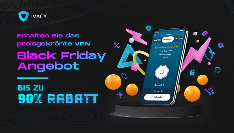 Ivacy VPN mit 90 % Rabatt am Black Friday: So holt Ihr per VPN mehr aus Netflix und Co. heraus