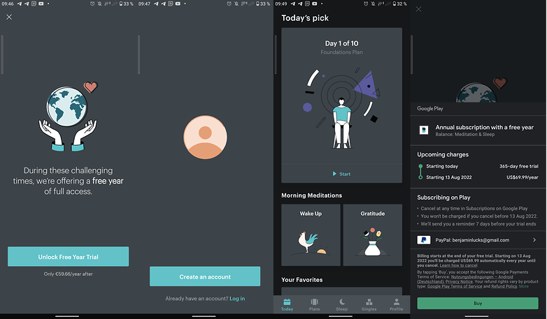 Meditations App