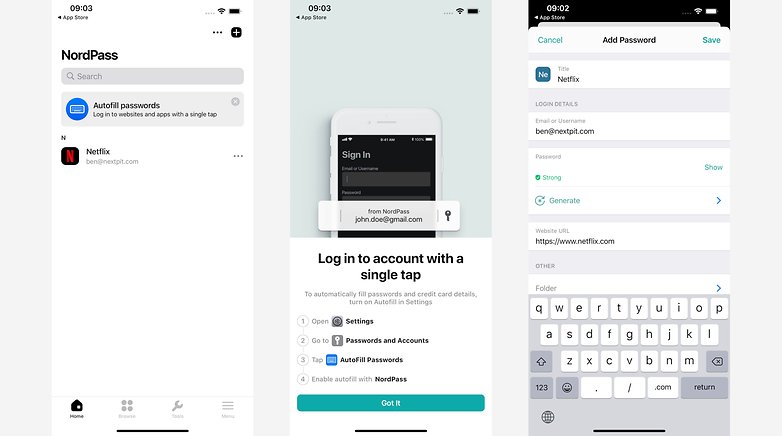 NordPass Apple ioS