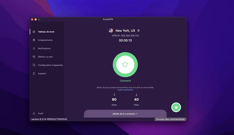 PureVPN MacOS