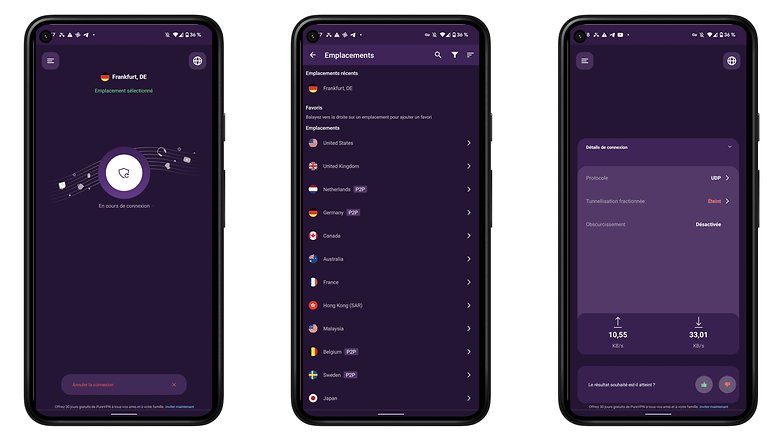 PureVPN Screenshots Android