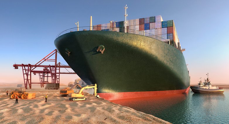 Ship Stuck Suez Canal