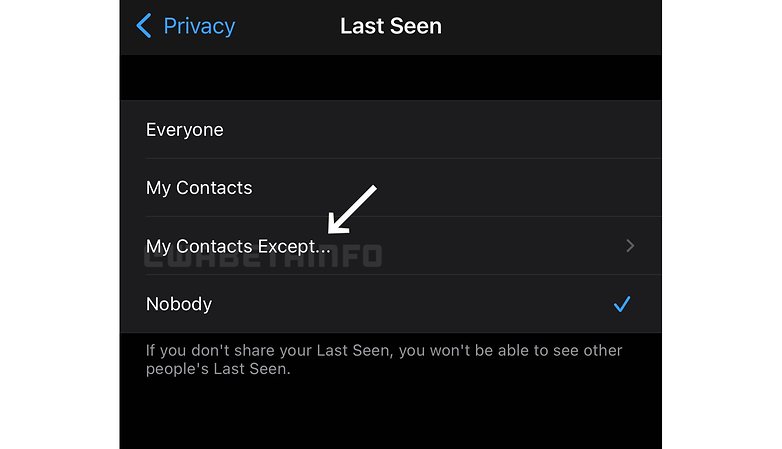 WhatsApp Privatsphaere Funktion