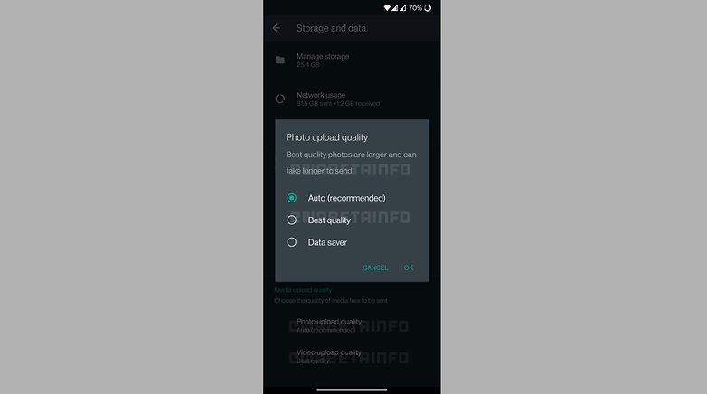 WhatsApp Bilder Komrimierung