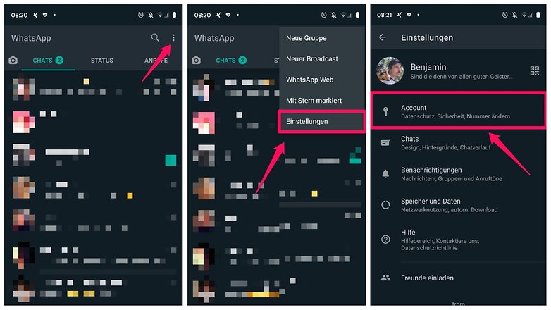 WhatsApp Konto loeschen NextPit