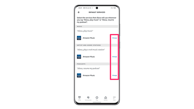 Screenshots how to connect Alexa with Spotify 14