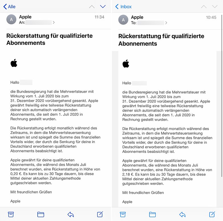 2020 09 09 Apple Mails Mehrwertsteuer Rueckerstattung