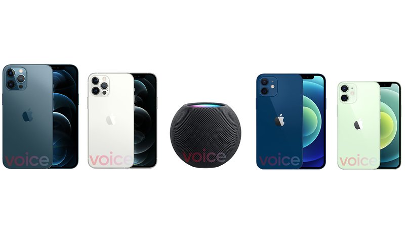 iPhone 12: Le design des 4 flagship d'Apple leaké (celui du HomePod Mini aussi)