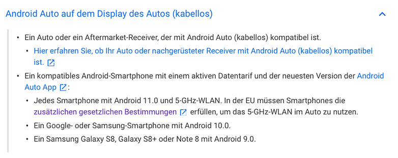 Wireless Android Auto Android 11 deutsch
