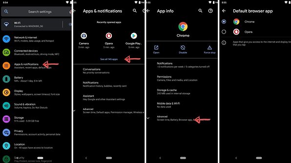 note 9 how to change default email app