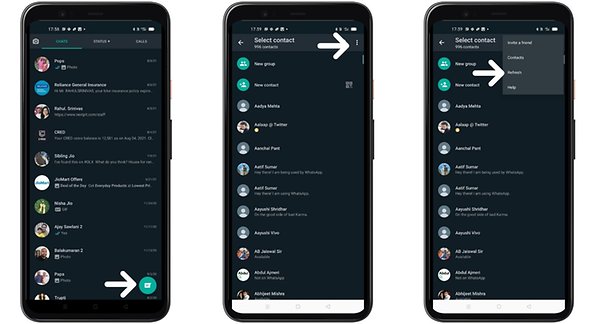 whatsapp contacts not showing up whatsapp contacts not showing up