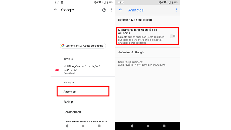 anuncios android