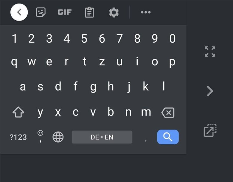 Gboard a la izquierda