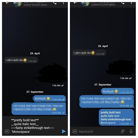 how to make telegram message bold
