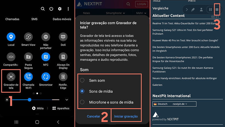 2021 04 14 Samsung One UI Screen recording BR