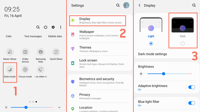 2021 04 14 Samsung One UI dark mode EN_OneUI : 15 astuces pour maîtriser votre smartphone Samsung _ OneUI