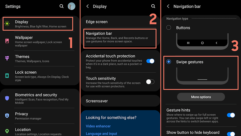 2021 04 14 Samsung One UI gestures EN_OneUI : 15 astuces pour maîtriser votre smartphone Samsung _ OneUI