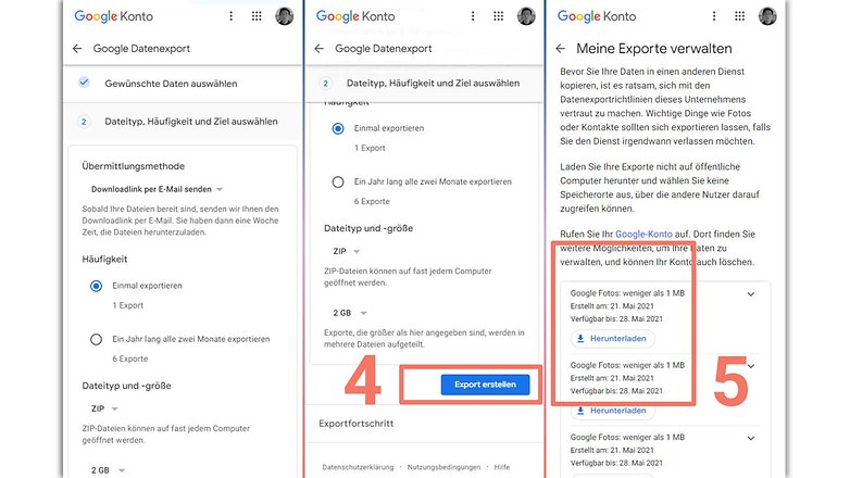 Google Takeout DE 2
