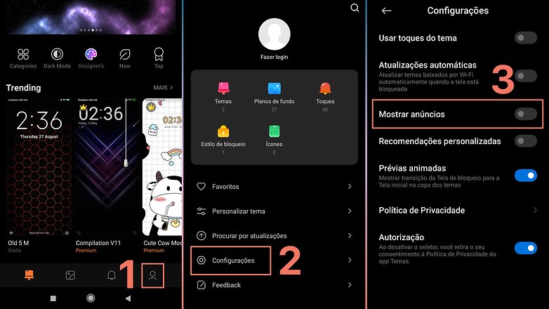 MIUI anuncios 6 temas